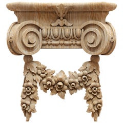 Ionic Flower Decorative Column Capital for Walls, Doors, Furniture, Interior