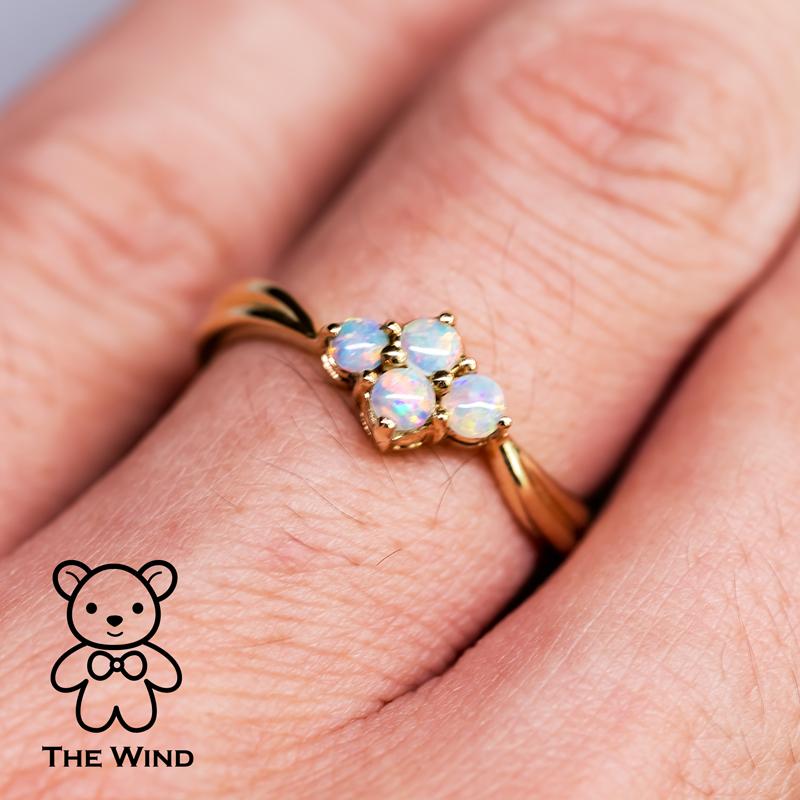Australian Solid Opal Sakura Cherry Blossom Flower Ring 14K Yellow Gold.


Free Domestic USPS First Class Shipping!  Free One Year Limited Warranty!  Free Gift Bag or Box with every order!



Opal—the queen of gemstones, is one of the most beautiful