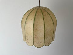 Flower Design Cocoon Pendant Lamp by Goldkant, 1960s, Germany