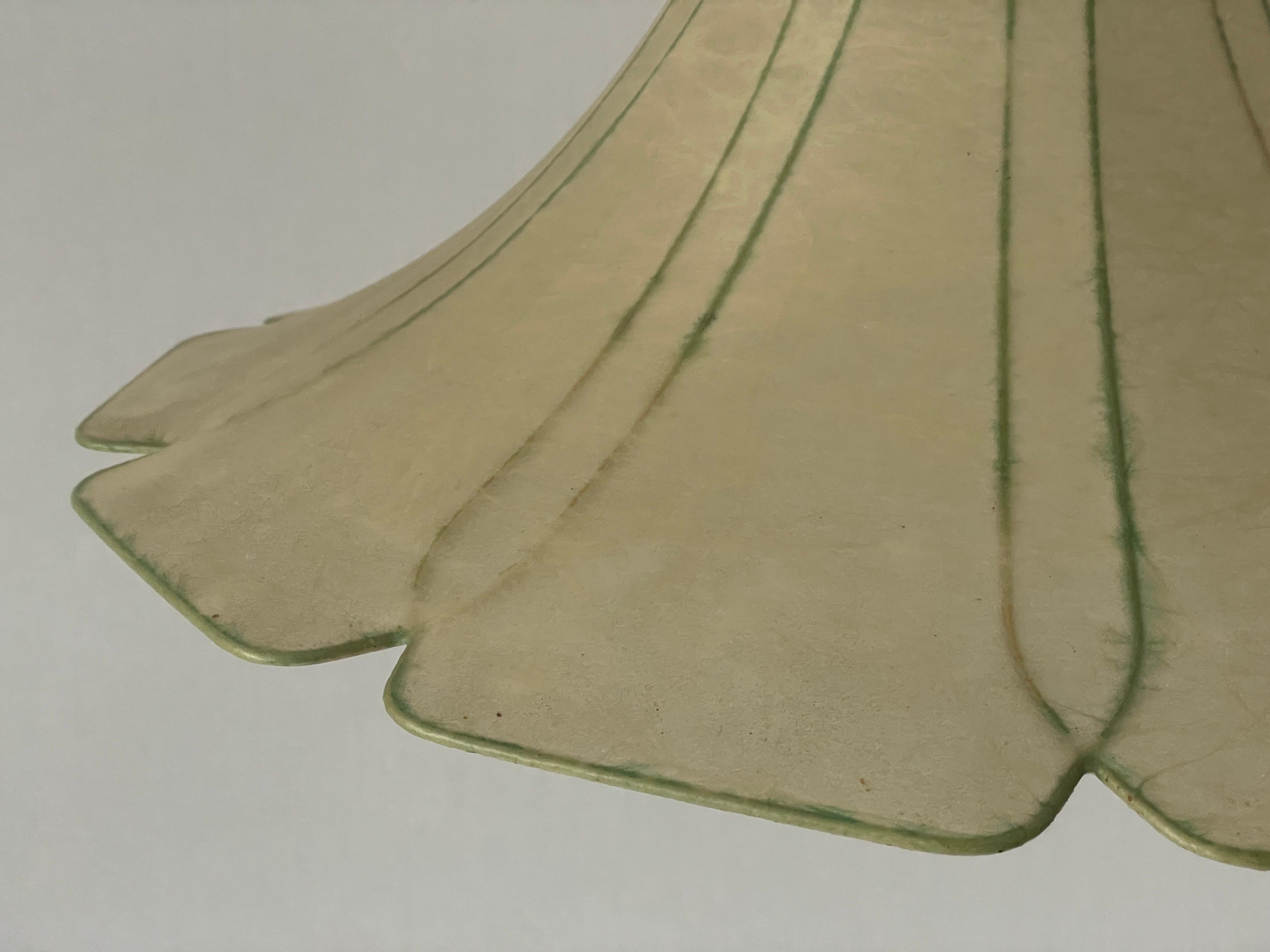 Mid-20th Century Flower Design Cocoon Pendant Lamp by Goldkant, 1960s, Germany For Sale