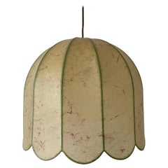 Flower Design Cocoon Pendant Lamp by Goldkant, 1960s, Germany