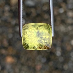 Blumenmotiv, naturbelassener kanariengelber Zitronenquarz-Edelstein für Ringe und Schmuck, 12 mm