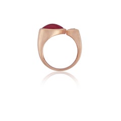 Ruby And Diamond Ring in 18 kt Gold