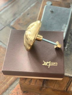 Blumen-Türgriff PYT031, handgefertigt aus Messingguss