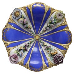 Flower Encrusted Bowl Att. to Coalport