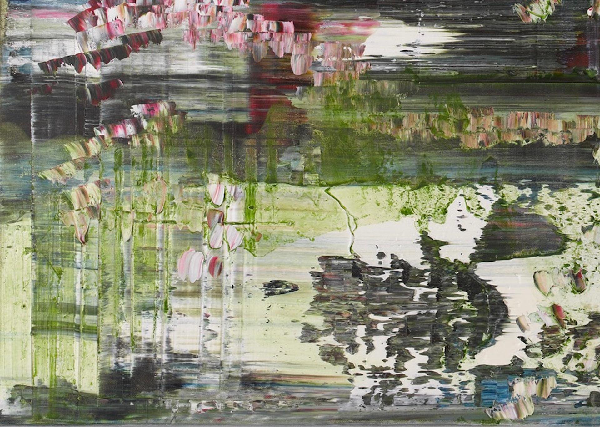 'Flower Filled Water' by British artist Jessica Zoob is evocative of Asia where she has spent so much of her time in recent years. It also pays homage to Monet's water lilies and her own English garden. Even when there are storms in evidence,