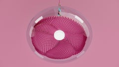 Contemporary Limited Edition Mixed Media Ceiling Light Flower by Taras Yoom