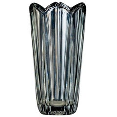 Retro Flower Glass Vase, Italian Manufacture, 1970s