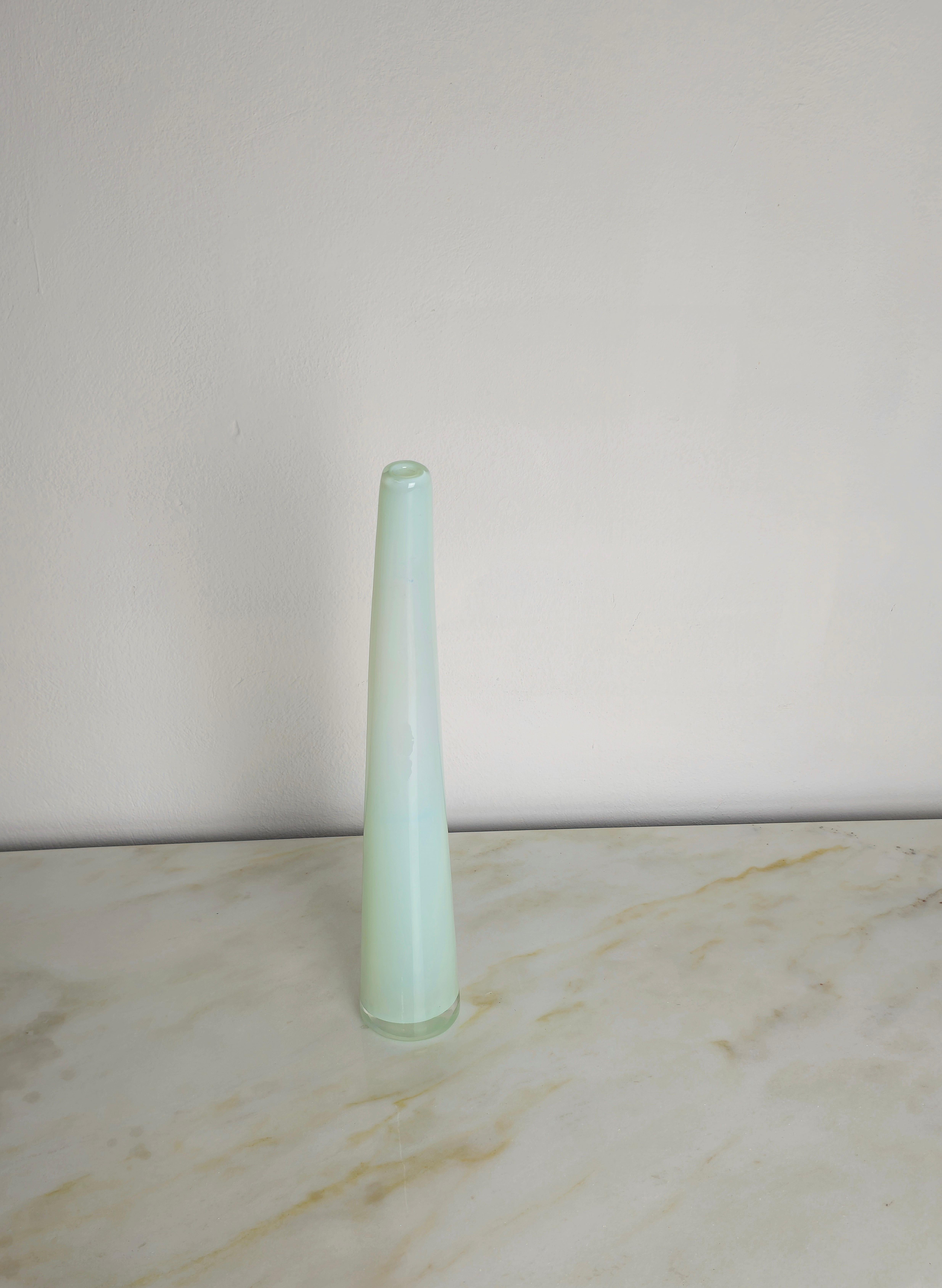 Flower Holder Vase Giusto Toso for Leucos Murano Glass Midcentury Italy 1970s For Sale 2
