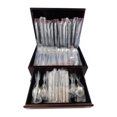 Flower Lane by Oneida Sterling Silver Flatware Set 12 Service 79 Pcs New Unused