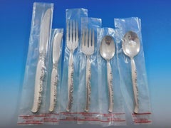 Ensemble de couverts en argent sterling 12 services 79 pièces, neuf et inutilisé par Oneida