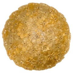 Flower Light Fixture or Flush Mount in the style of Barovier, 1990s