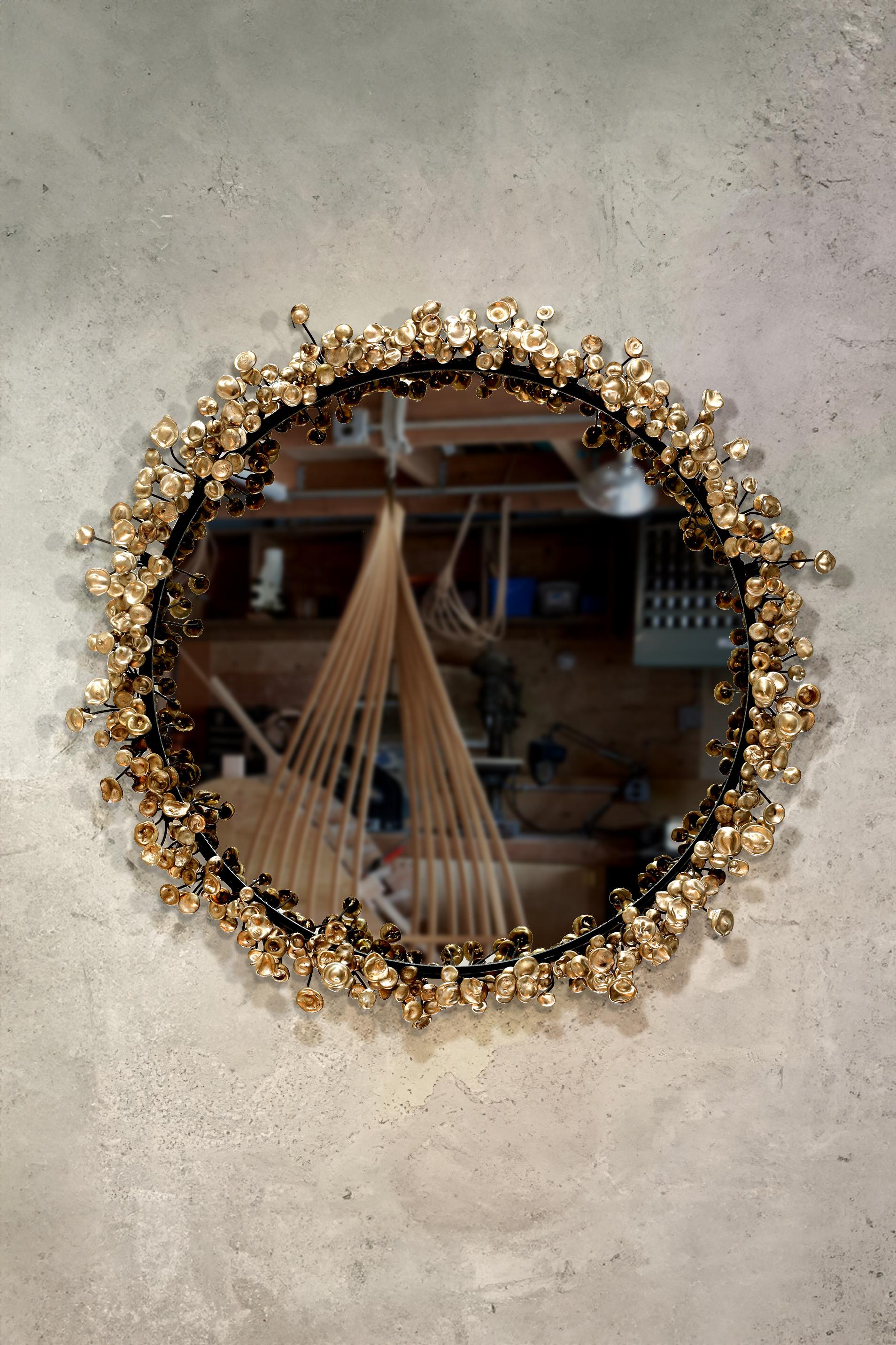 Contemporary Flower Mirror For Sale