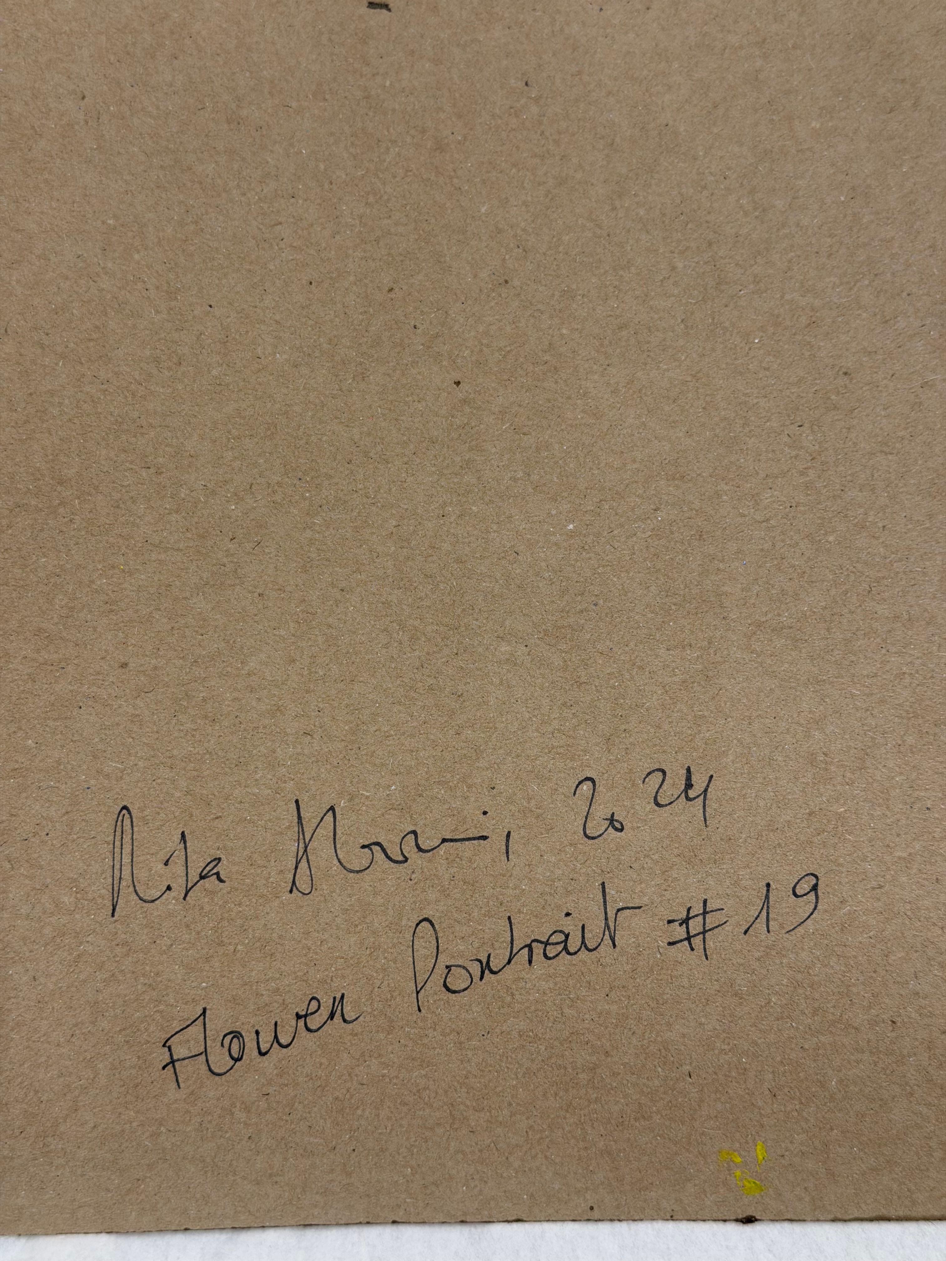 Blumenbildnis Nr. 19, 2024, Rita Alaoui (Acryl) im Angebot