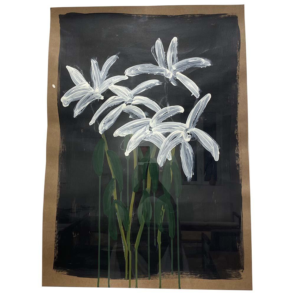 Acrylic Flower Portrait N°6, 2023, Rita Alaoui For Sale