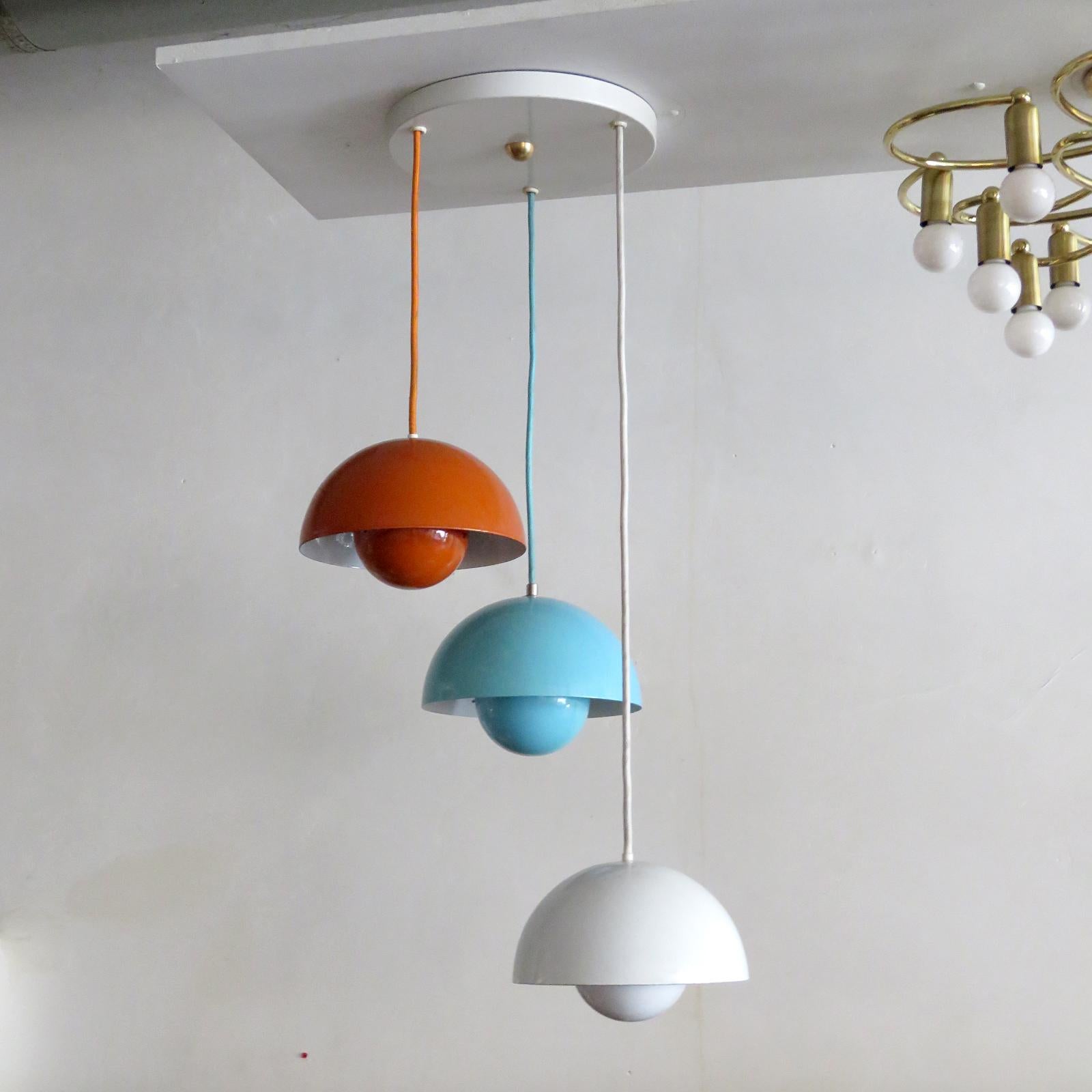 Scandinavian Modern Flower Pots by Verner Panton for Louis Poulsen, 1970 For Sale