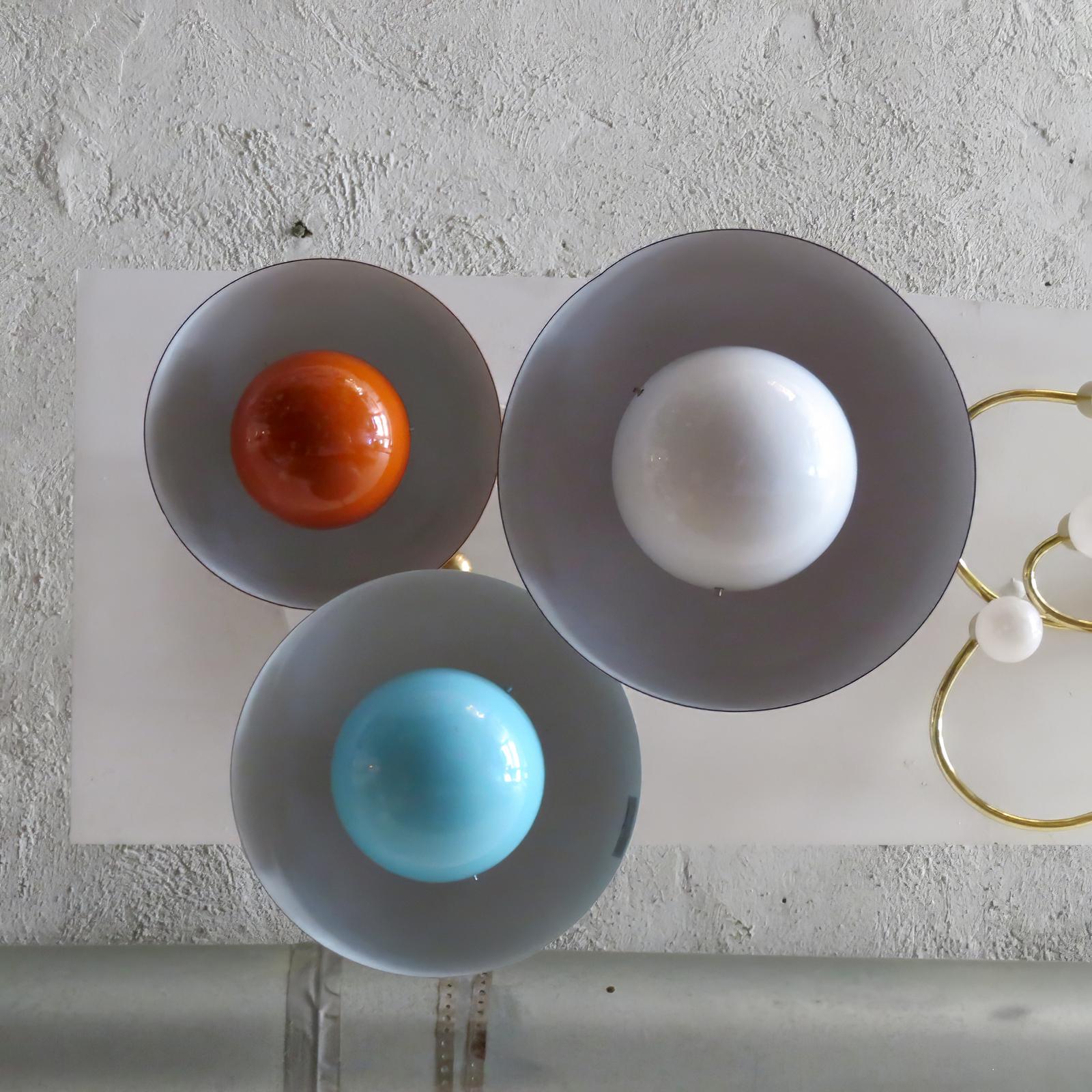 Enameled Flower Pots by Verner Panton for Louis Poulsen, 1970 For Sale