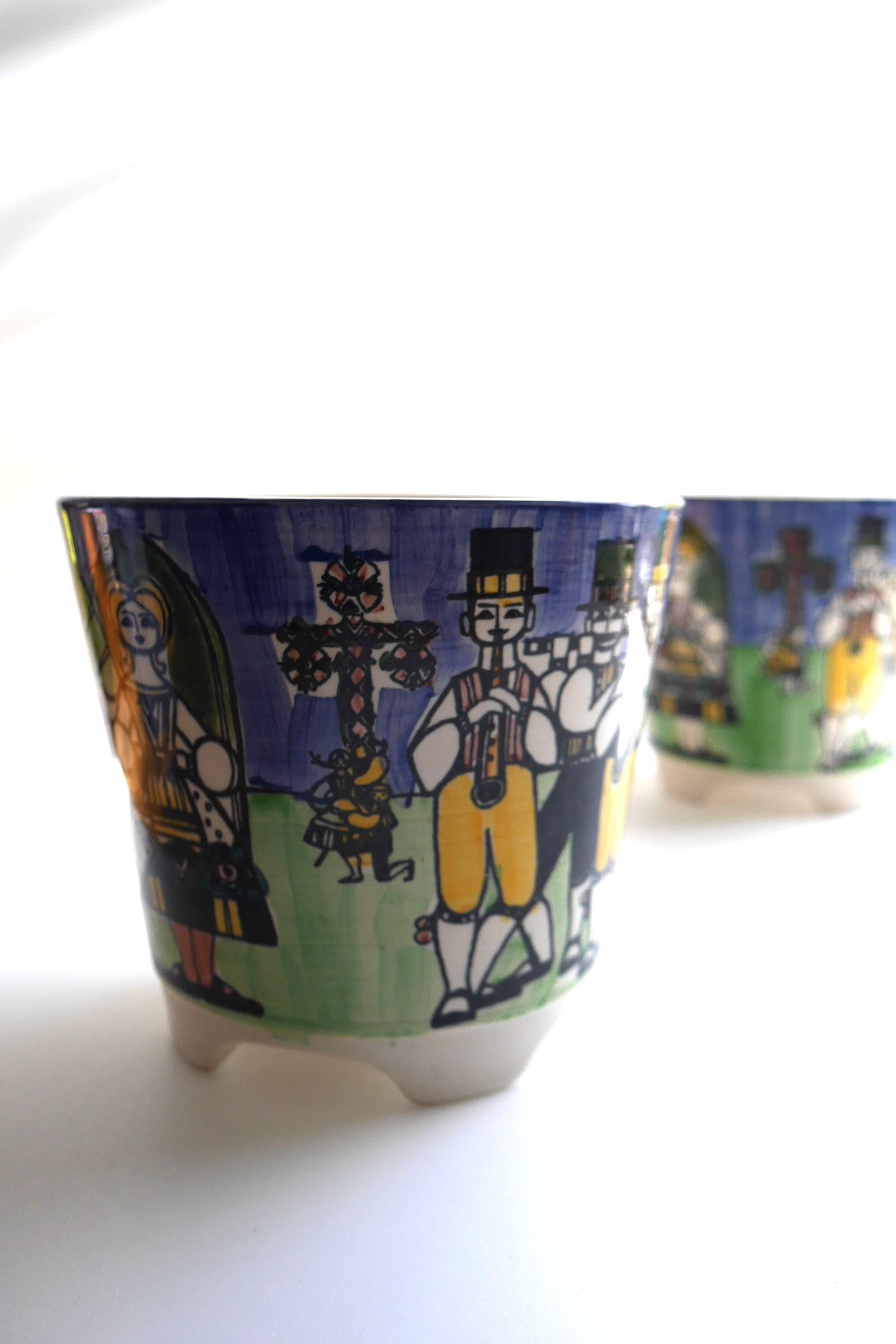 Swedish Flower pots or planters by Anita Nylund for Jie, Sweden For Sale