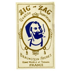 Flower Power Era Zig Zag Cigarette Rolling Papers Oversized Postcard