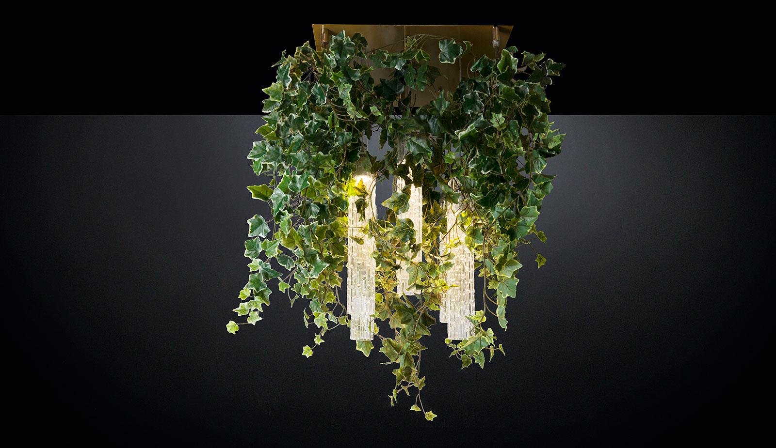 Italian Flower Power Ivy Chandelier, cm h 80 65x65, Italy For Sale