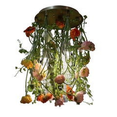 Flower Power Poppy Round Chandelier