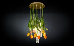 Flower Power Tulip Small Round Chandelier, Italy