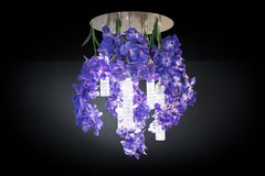 Flower Power Vanda Big Round Chandelier, Venice, Italy