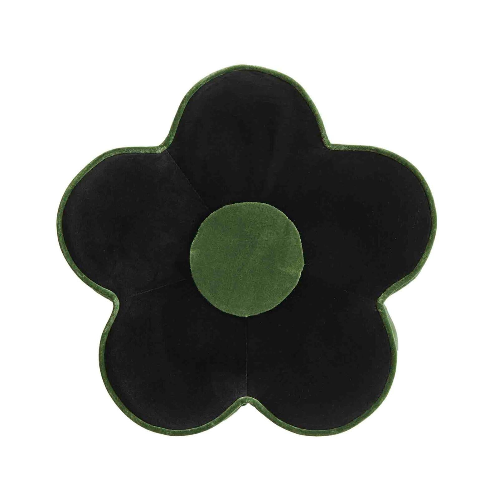 British FLOWER POWER Velvet Bottoman - Green and Black For Sale