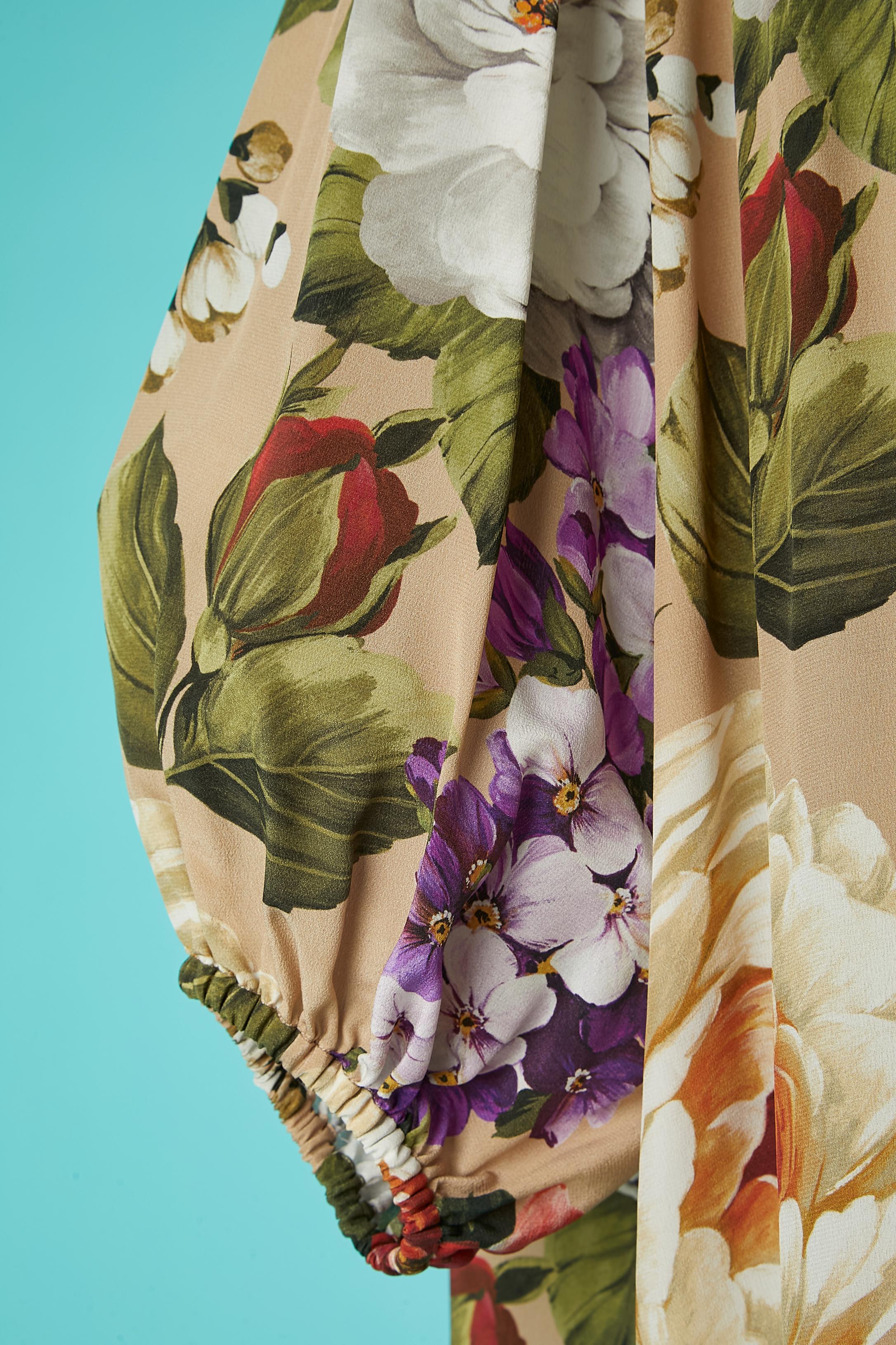 Women's Flower printed silk shirt Dolce & Gabbana 