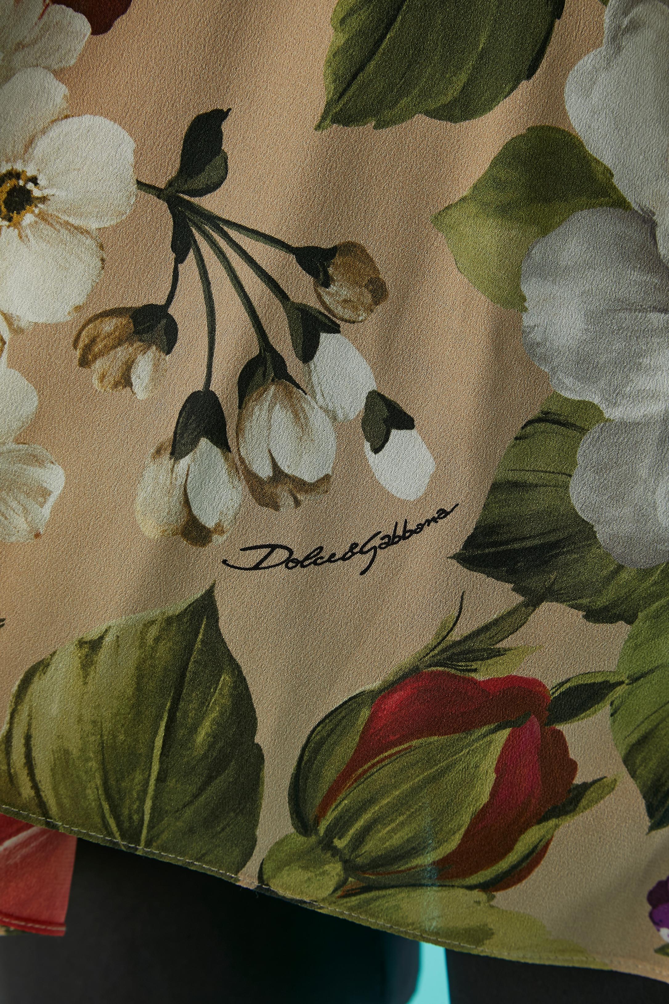 Flower printed silk shirt Dolce & Gabbana  3