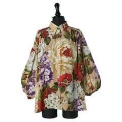 Dolce & Gabbana Seidenhemd mit Blumendruck 