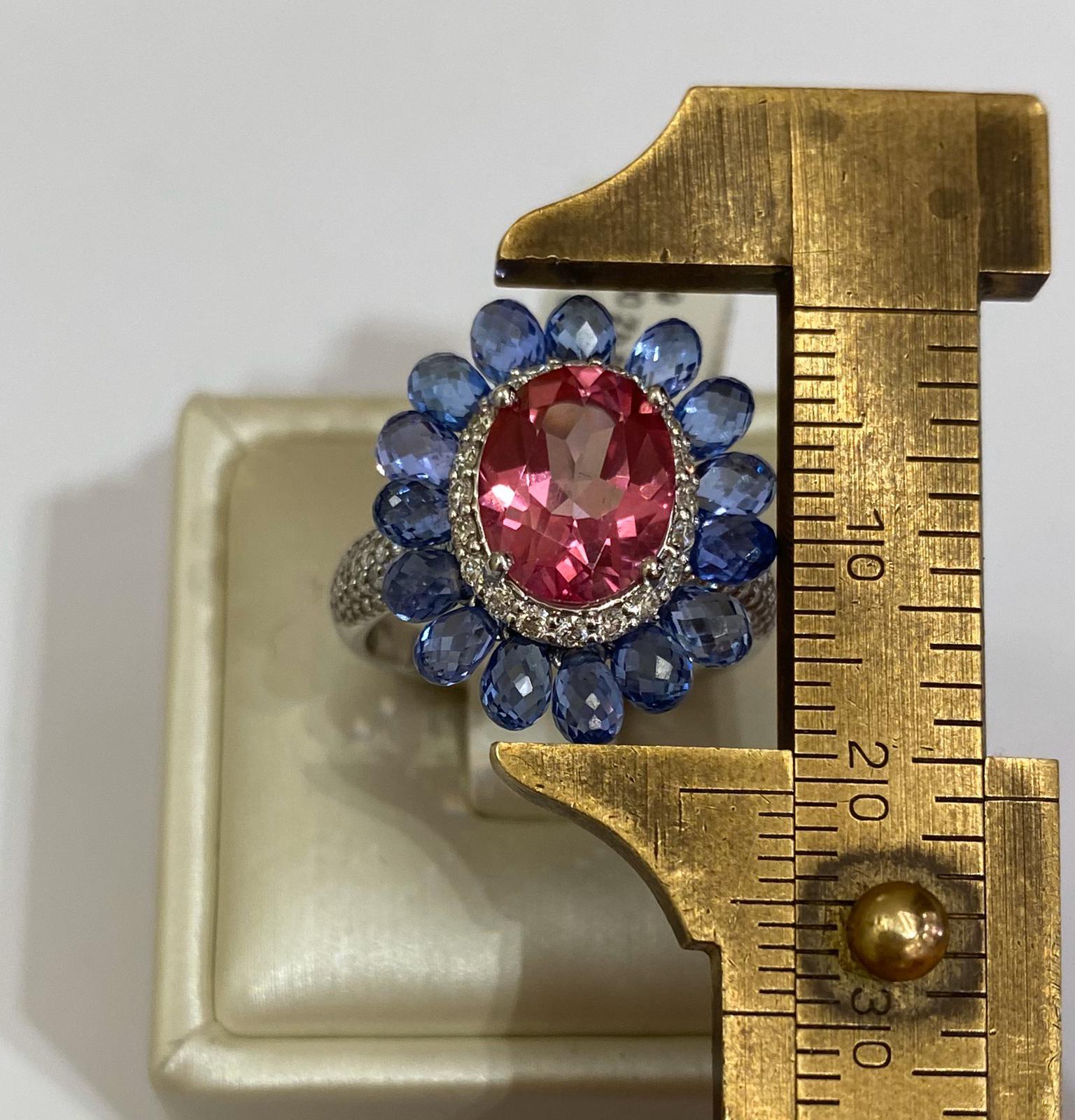 peridot and sapphire ring