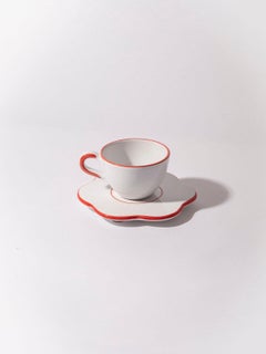 Flower Saucer, Lobster Red Jore Copenhagen