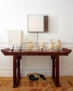 Flower Sculpture Vessel Repository or Vase White Ceramic by Meritxell Duran