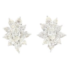 Pendientes Flor de Diamantes de 12.00 Quilates