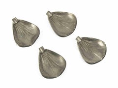 Flower Shape Metal Placeholders, Italy, Half of the 20th Century
