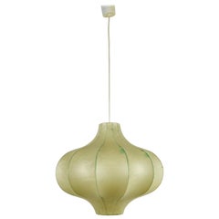 Flower Shape Mid-Century Modern Cocoon Pendant Light, 1960s, Italy