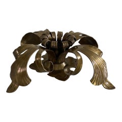 Flower Shaped Heavy Brass Pendant Lamp by Hans Möller, 1960s, Germany