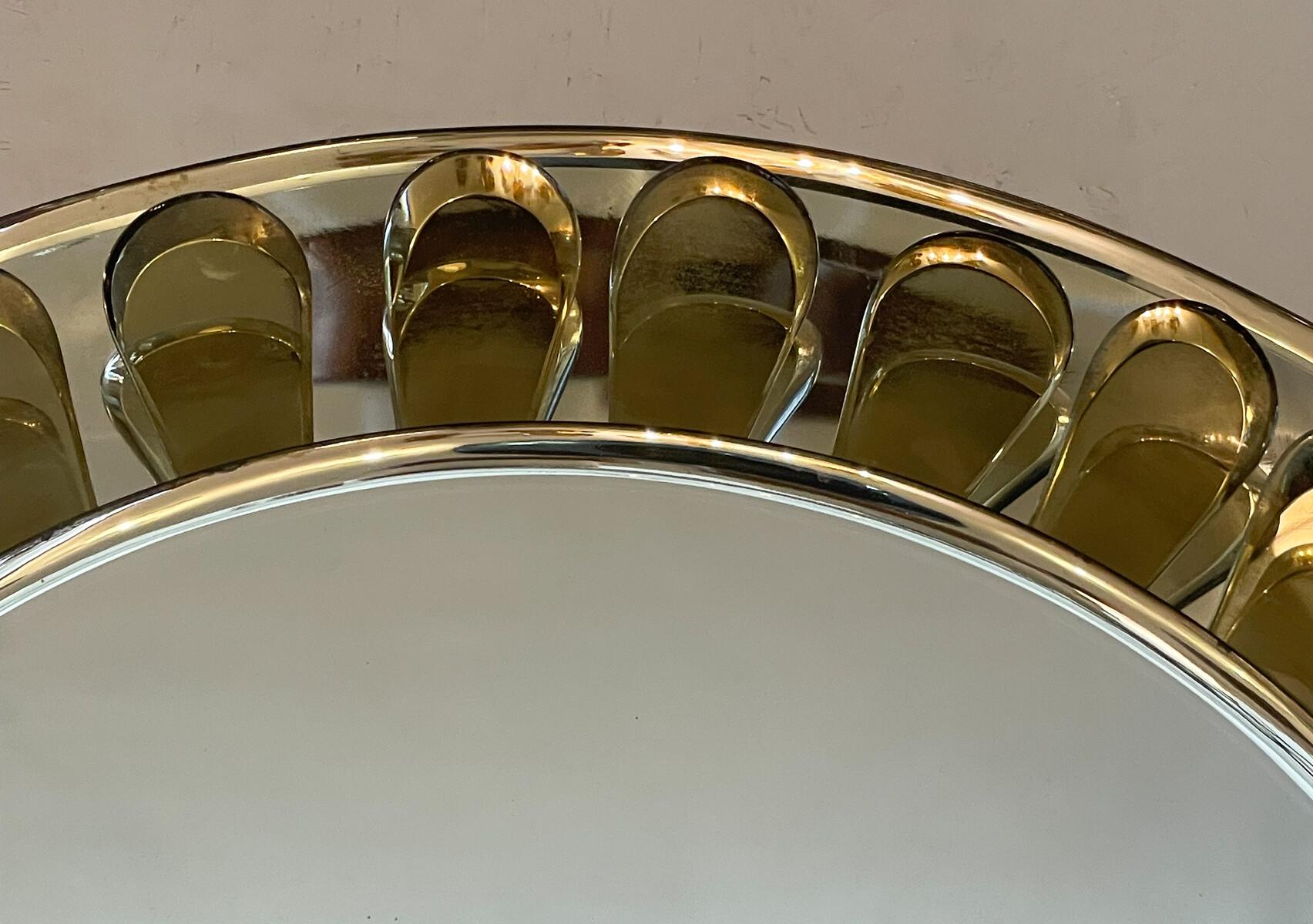 Italian Flower Shaped Mirror by Max Ingrand for Fontana Arte, Italy, 1960S For Sale