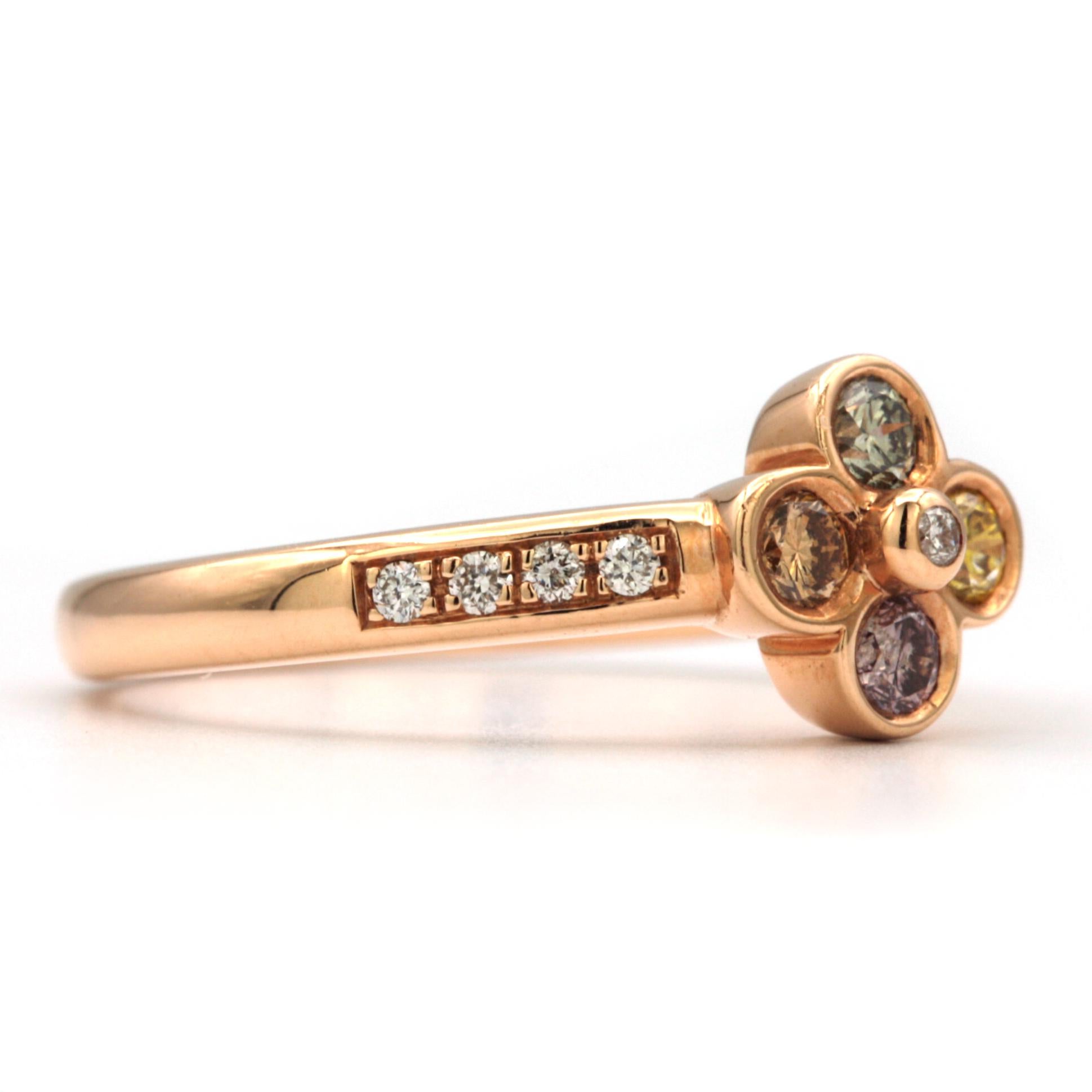 flower shaped diamond ring
