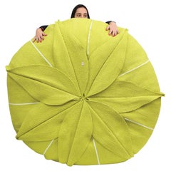 Pouf lit en forme de fleur - Eucharis Lime XXL