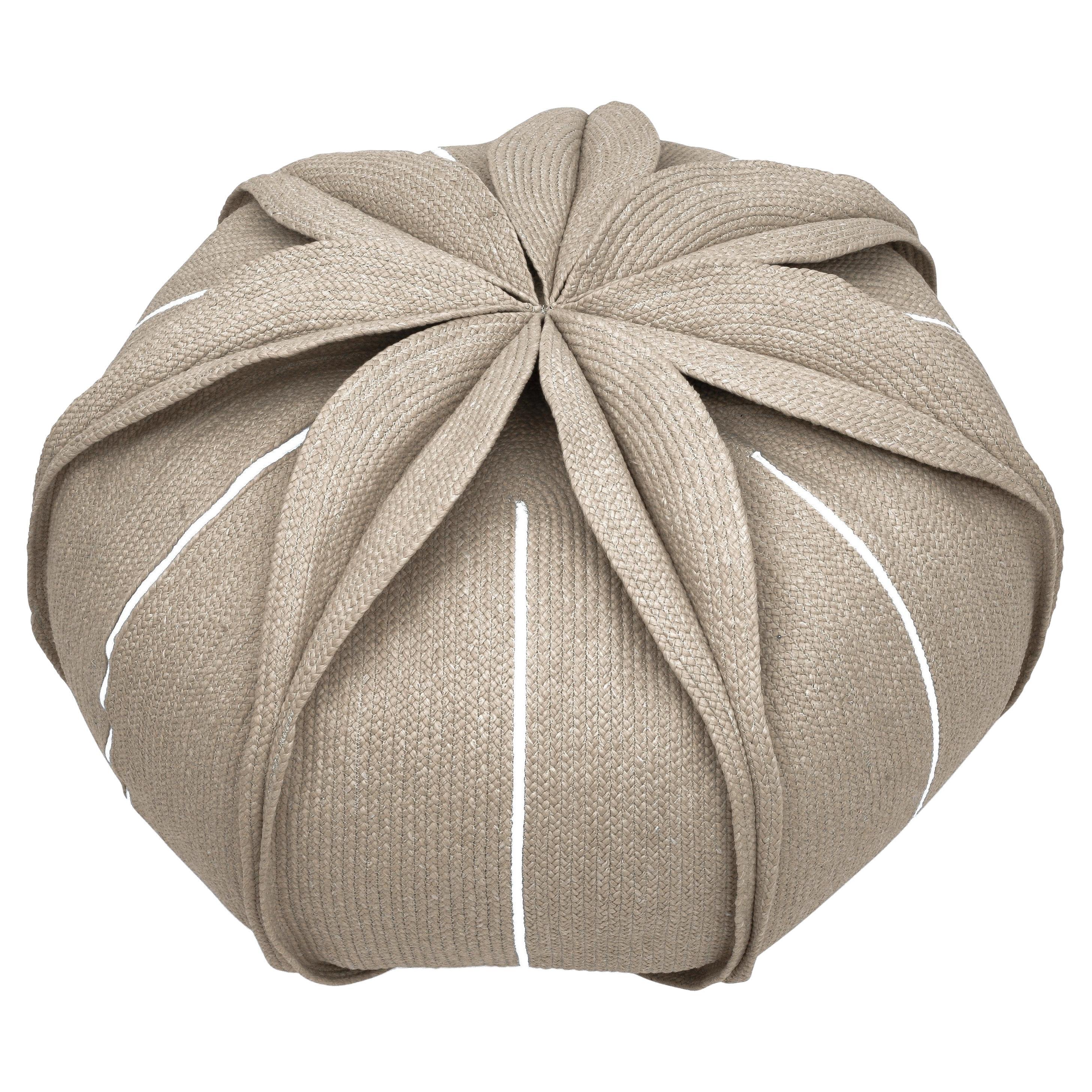 Flower Shaped Pouf - Eucharis Camel Big For Sale