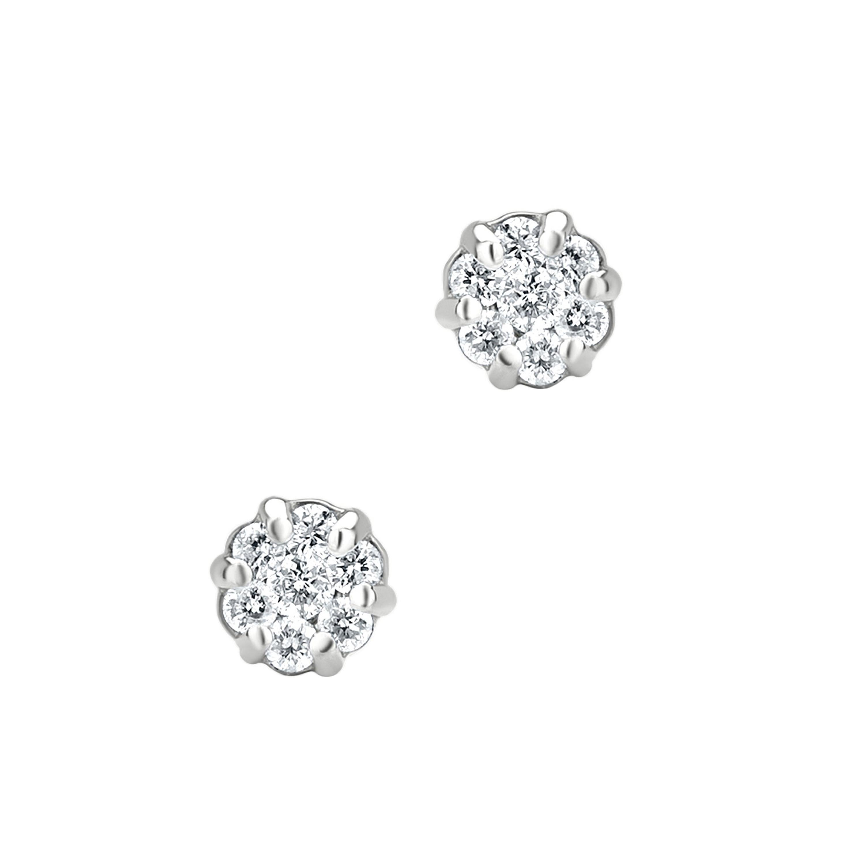 Tsavorite Small Flower Stud Earrings main image 1
