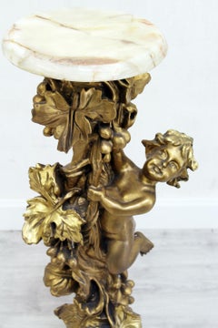 Flower Table Flower Stand Flower Column Antique Baroque Angel Turkey