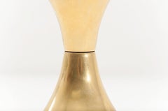 Flower Table Lamp, by Rougier, 6 Petals Model, Pink Color, 1970 France, in Resin