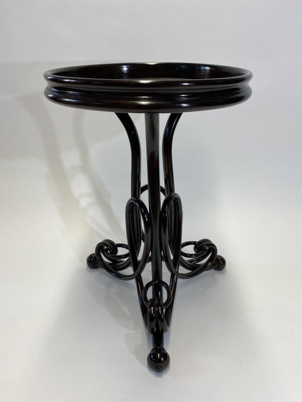 Bentwood Flower Table No.1 by J&J Kohn For Sale