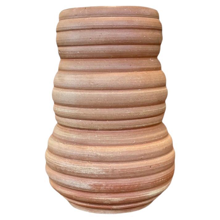 Flower Vase Clay Handmade by Ensamble Artesano, 2024 For Sale