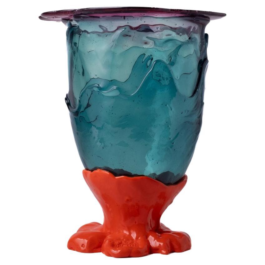 Flower Vase - Fish Design by Gaetano Pesce - Clear Fuchsia, Emerald, Orange For Sale