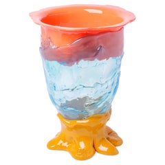 Vaso da fiori - Fish Design di Gaetano Pesce - Trasparente fucsia, smeraldo, arancione