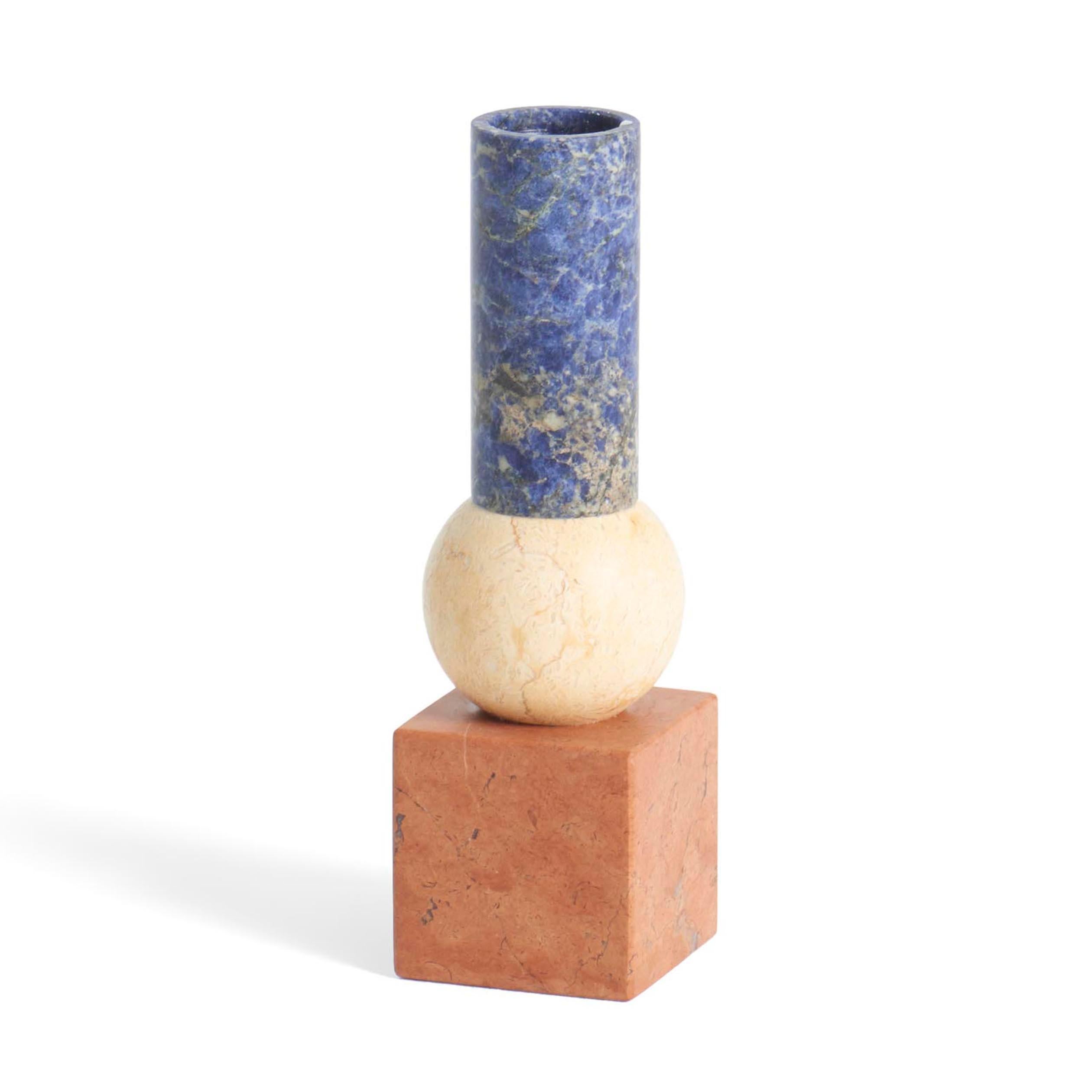 Moderne Blumenvase aus Marmor, Schöpfer Michele Chiossi im Angebot 2